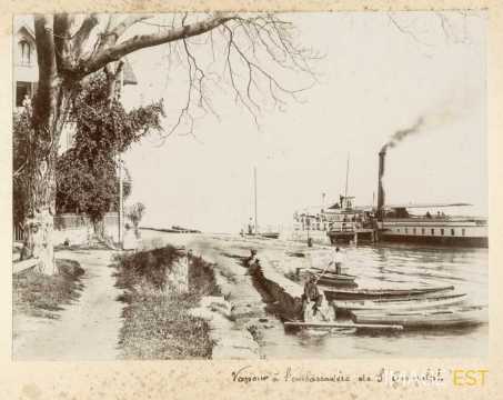 Vapeur à l'embarcadère (Saint-Gingolph)